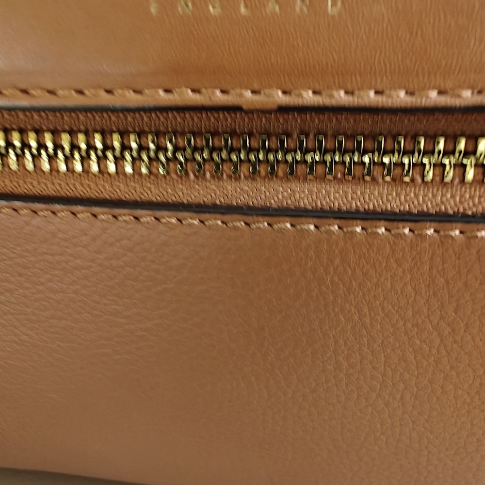 Modalu Real Leather Large Tote Beige Color In Very Good Condition